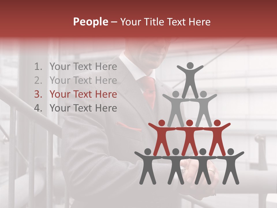 Businessman Looking At His Watch PowerPoint Template