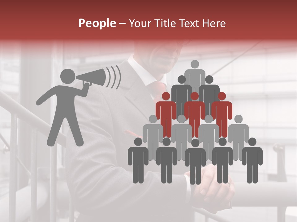 Businessman Looking At His Watch PowerPoint Template