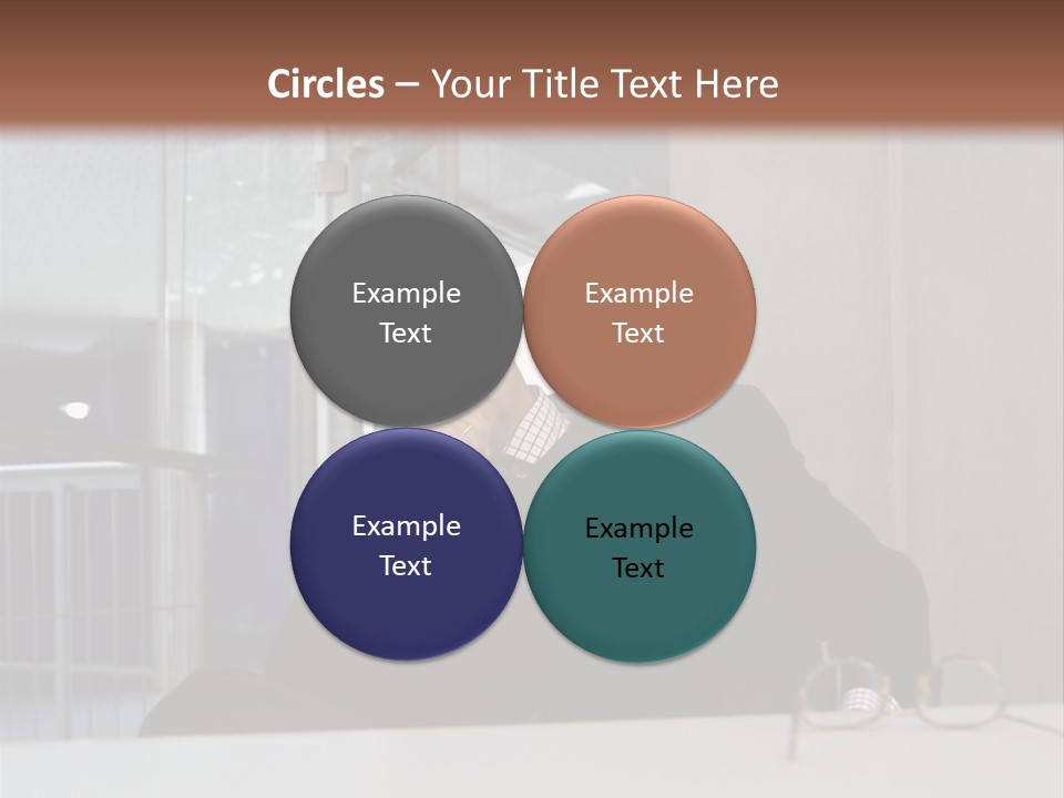 Pensive Businessman PowerPoint Template