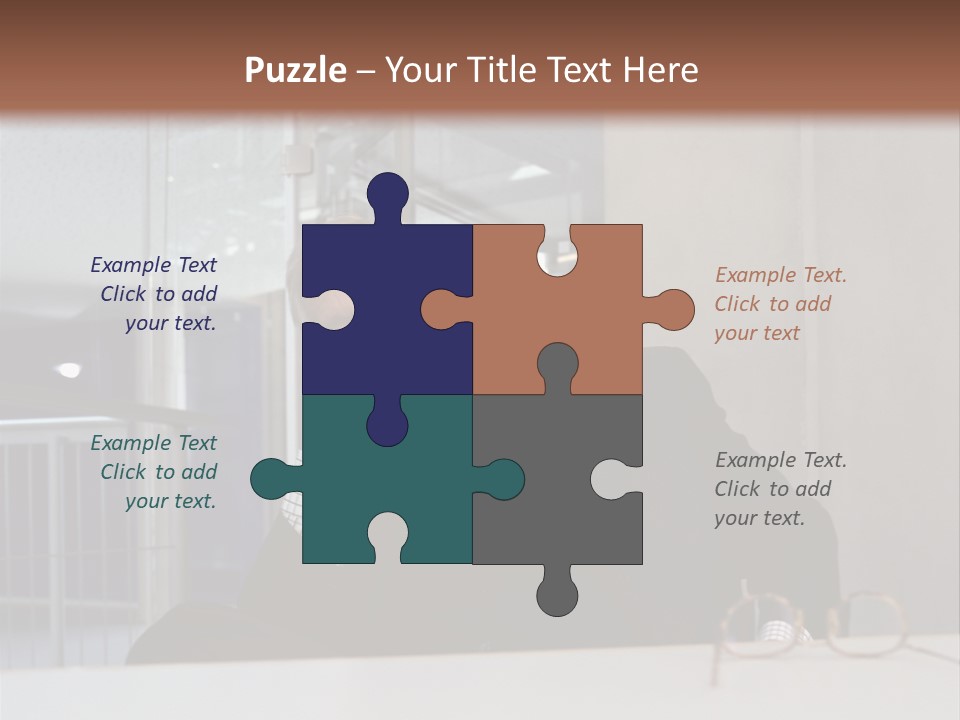 Pensive Businessman PowerPoint Template