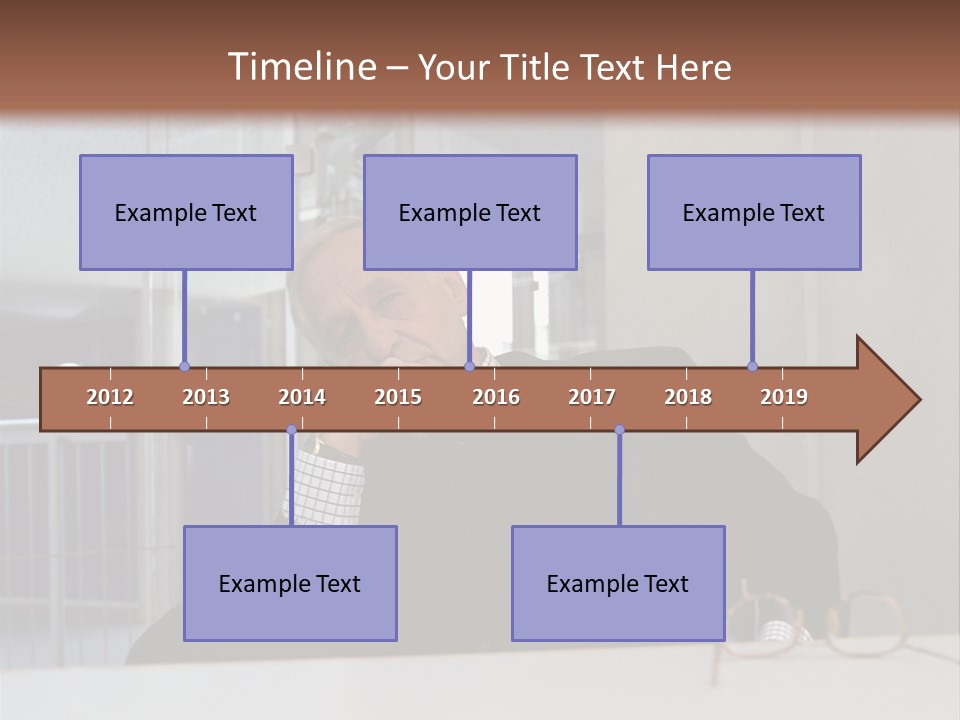 Pensive Businessman PowerPoint Template