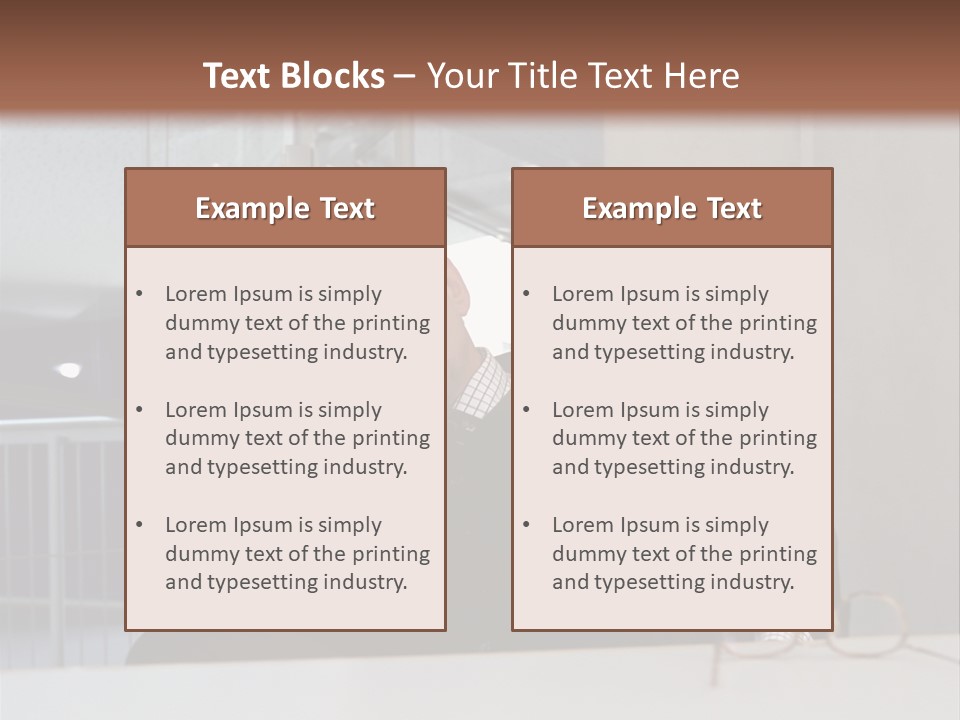 Pensive Businessman PowerPoint Template