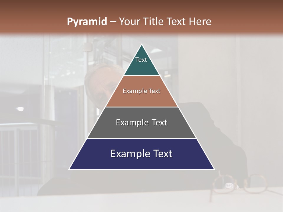 Pensive Businessman PowerPoint Template