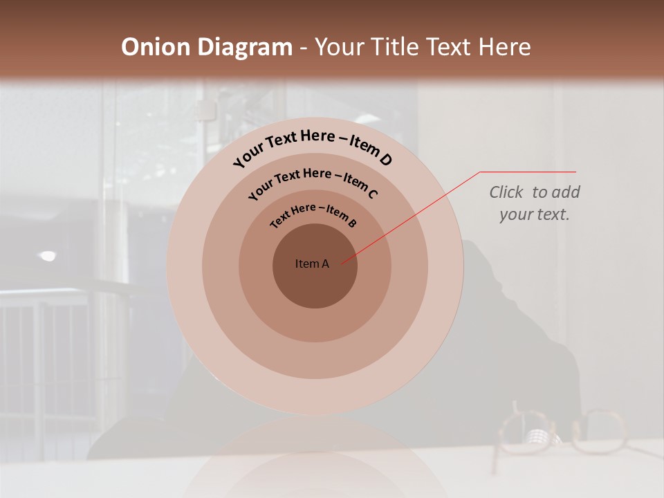 Pensive Businessman PowerPoint Template