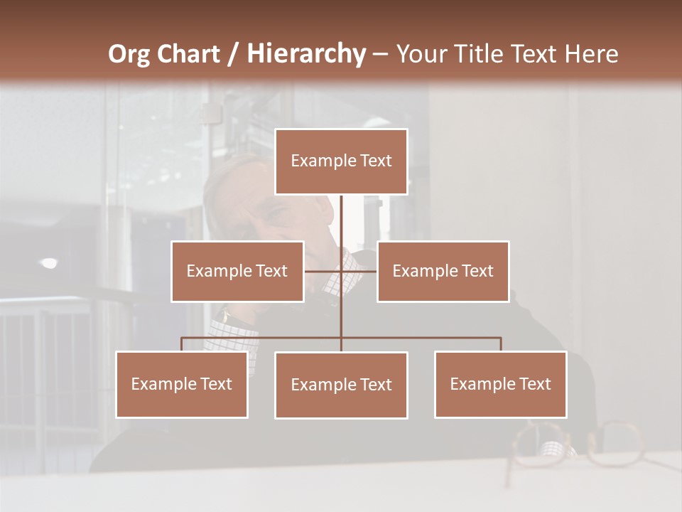 Pensive Businessman PowerPoint Template