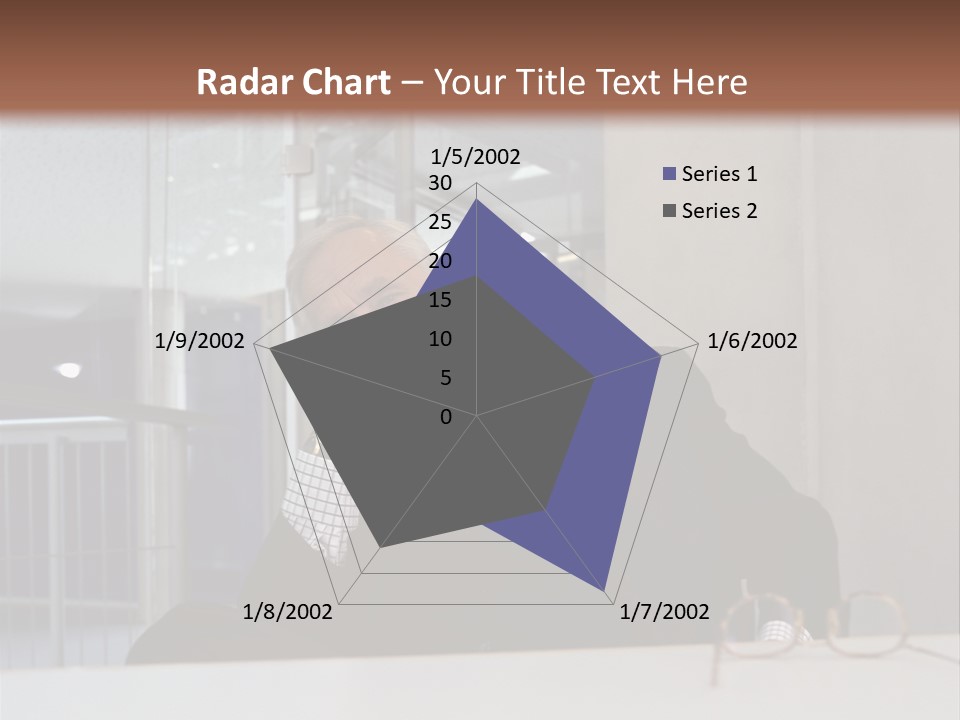 Pensive Businessman PowerPoint Template