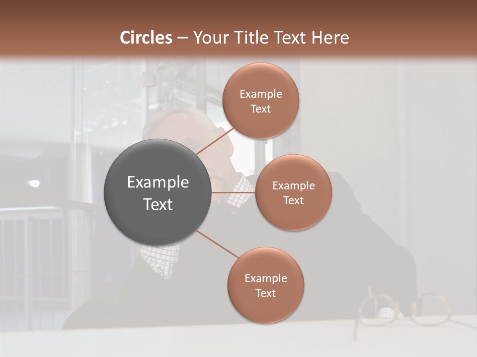 Pensive Businessman PowerPoint Template