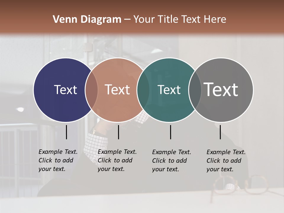 Pensive Businessman PowerPoint Template