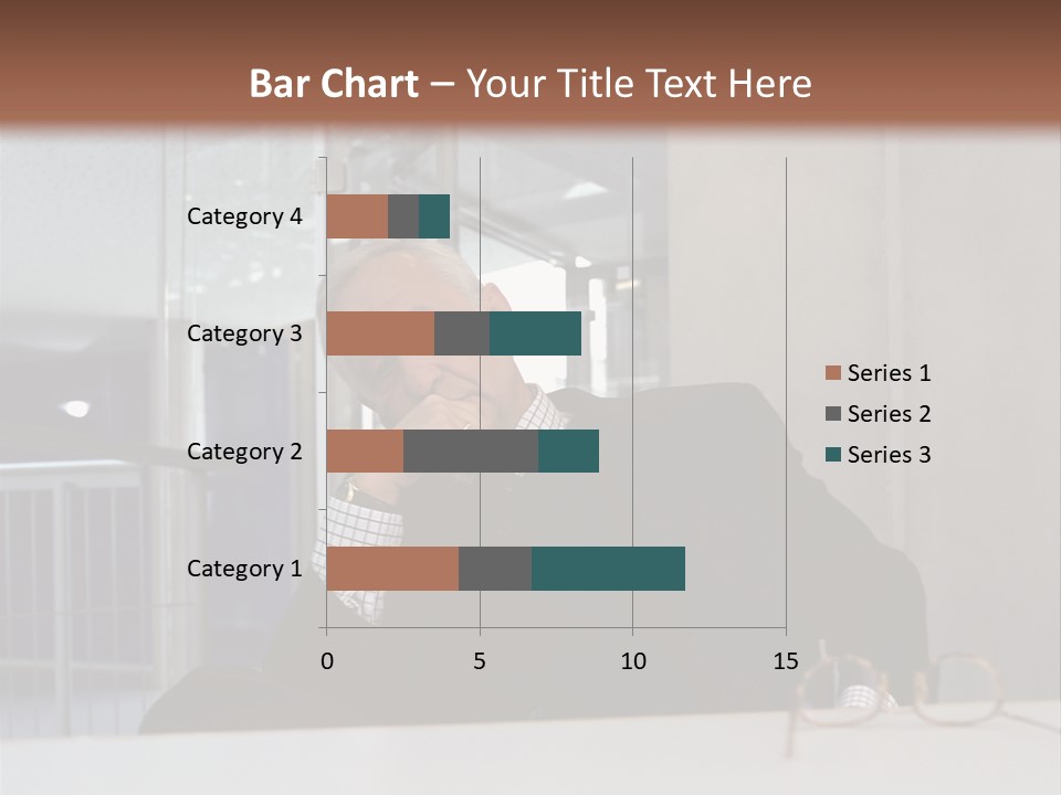 Pensive Businessman PowerPoint Template