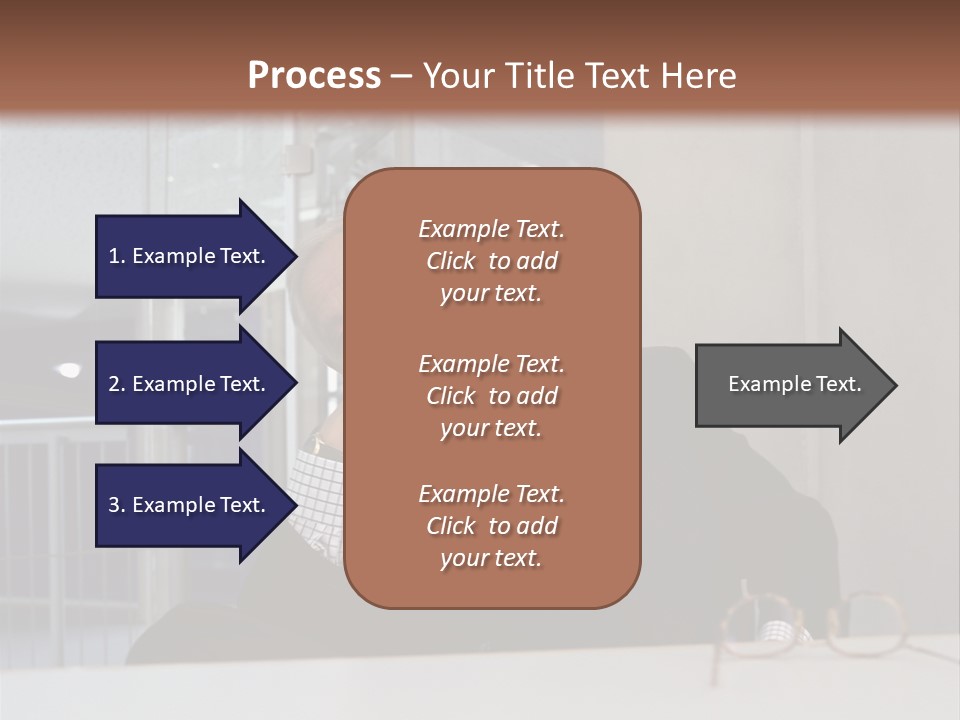 Pensive Businessman PowerPoint Template