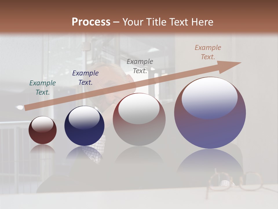 Pensive Businessman PowerPoint Template