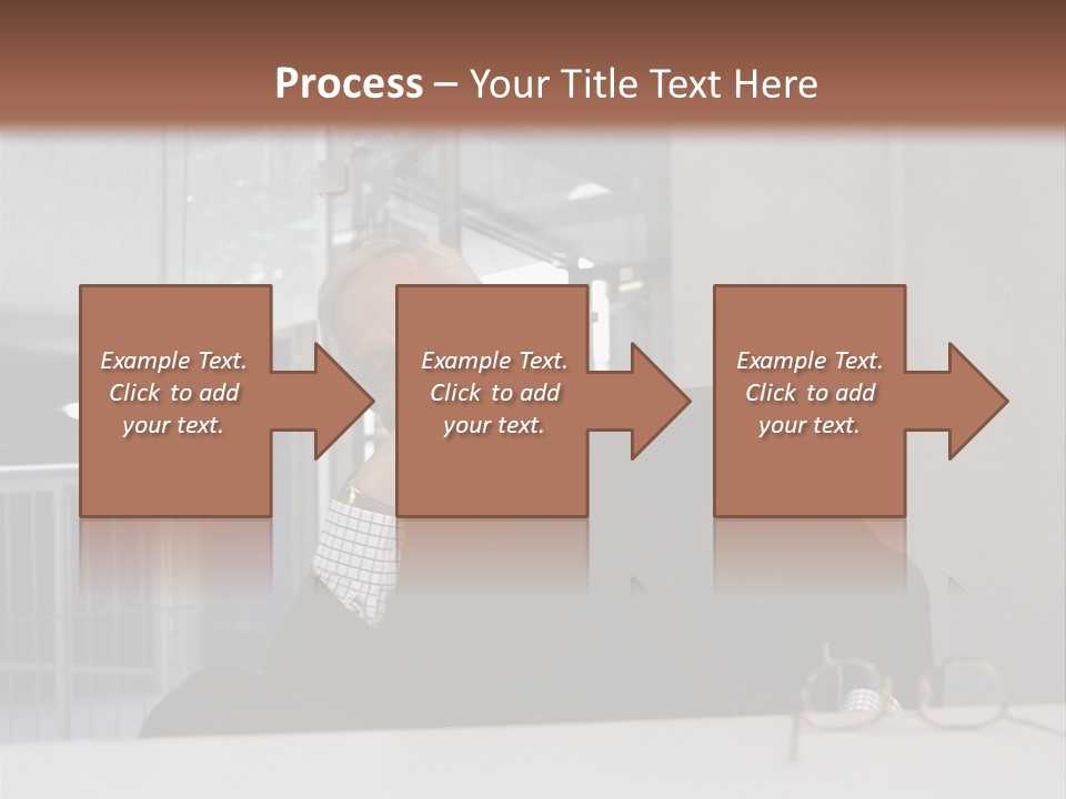 Pensive Businessman PowerPoint Template