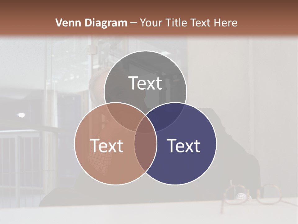 Pensive Businessman PowerPoint Template