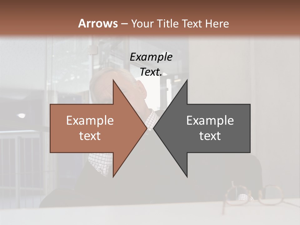 Pensive Businessman PowerPoint Template