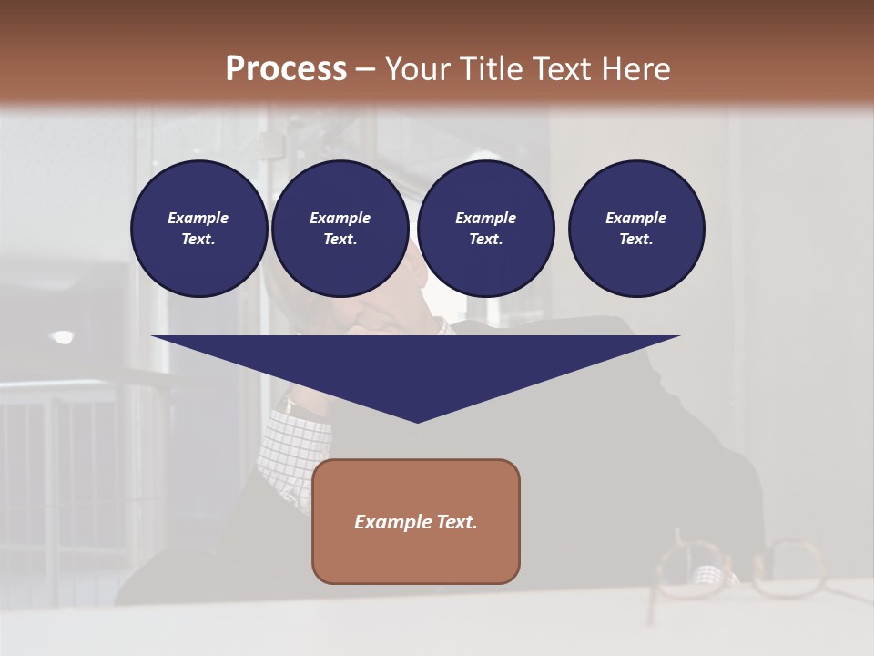 Pensive Businessman PowerPoint Template