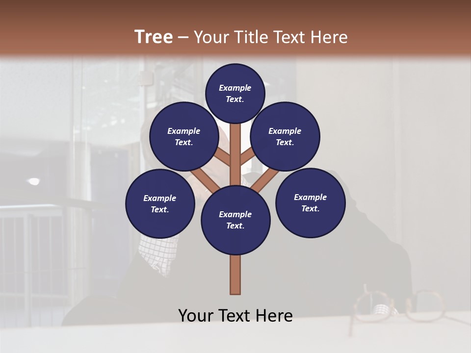 Pensive Businessman PowerPoint Template