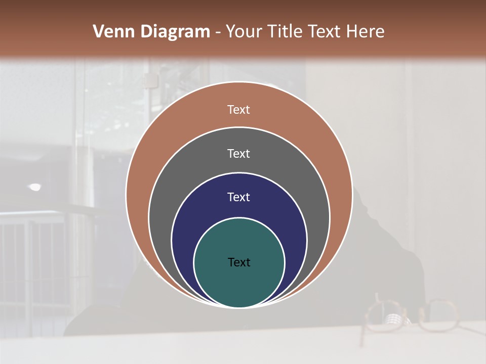 Pensive Businessman PowerPoint Template