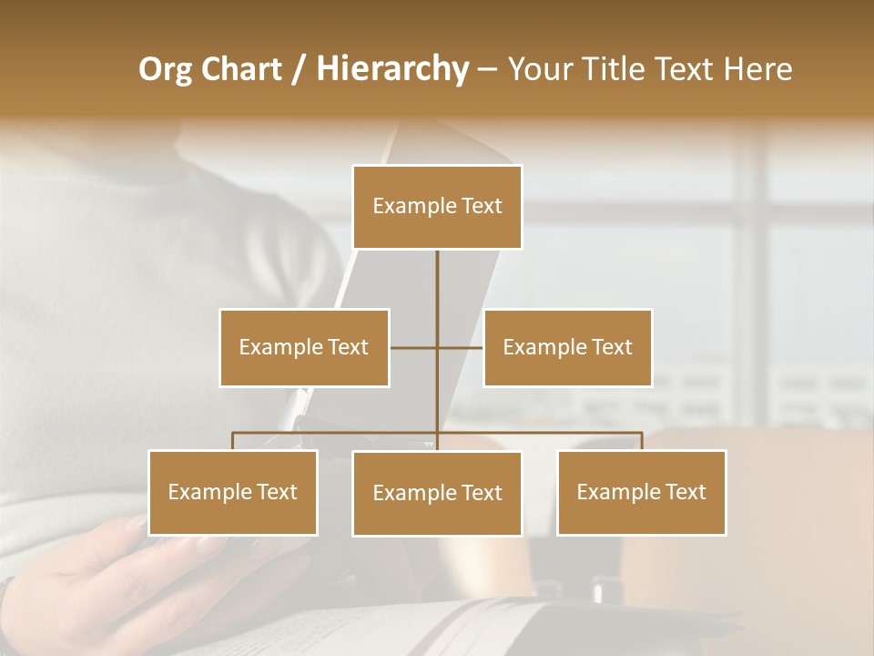 Woman Using Palmtop In Departure Lounge PowerPoint Template