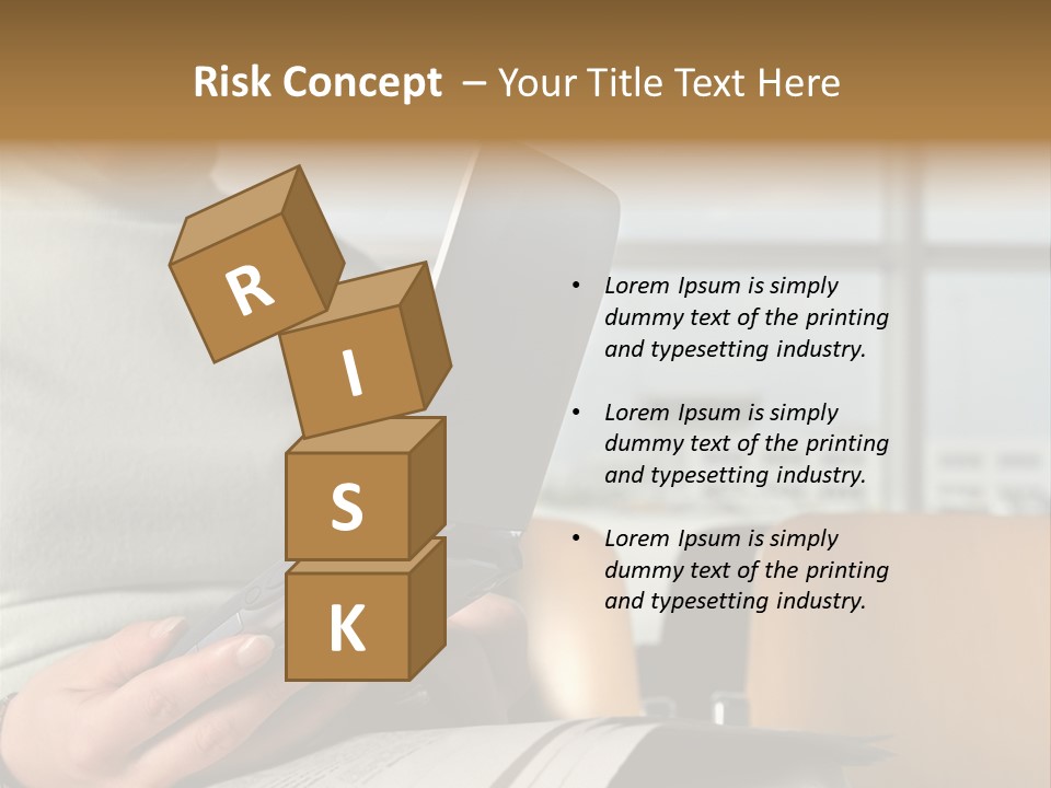Woman Using Palmtop In Departure Lounge PowerPoint Template