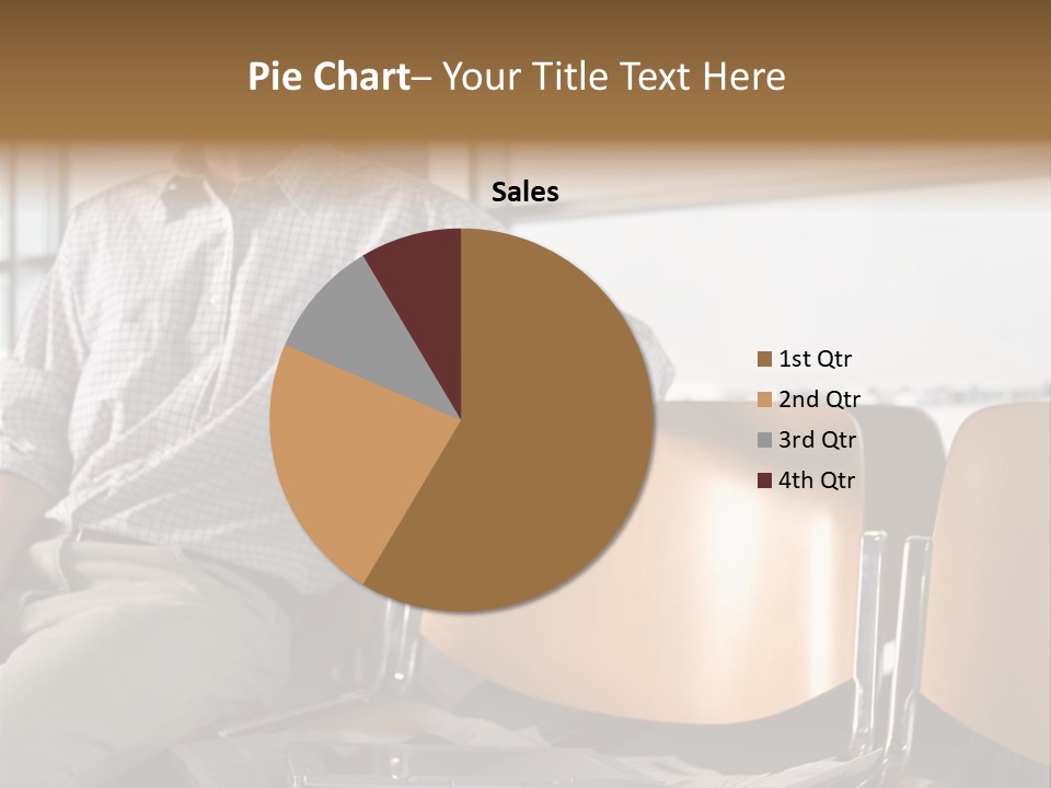 Man In Departure Lounge PowerPoint Template