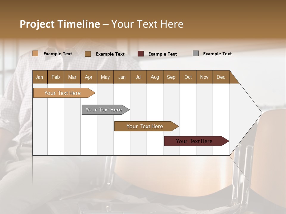 Man In Departure Lounge PowerPoint Template