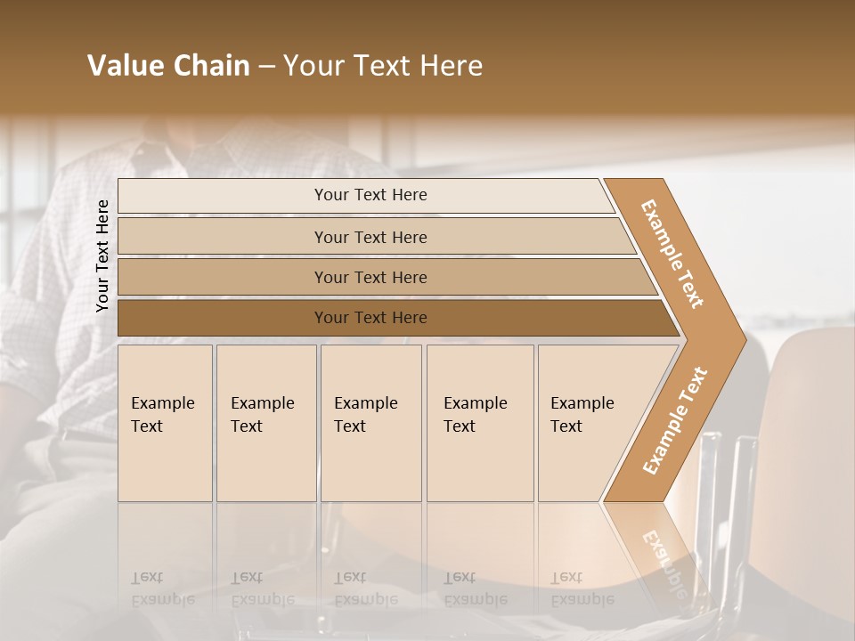 Man In Departure Lounge PowerPoint Template