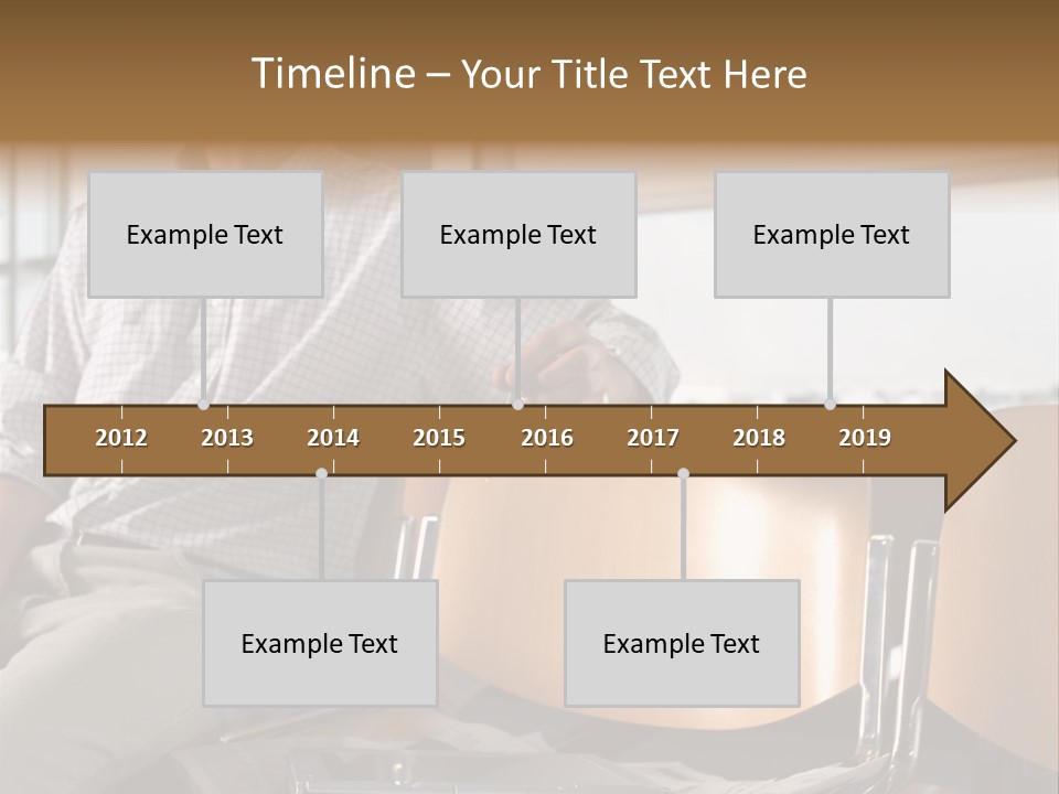 Man In Departure Lounge PowerPoint Template