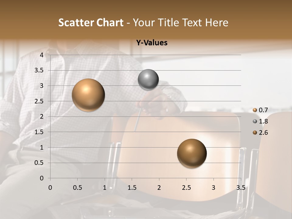 Man In Departure Lounge PowerPoint Template