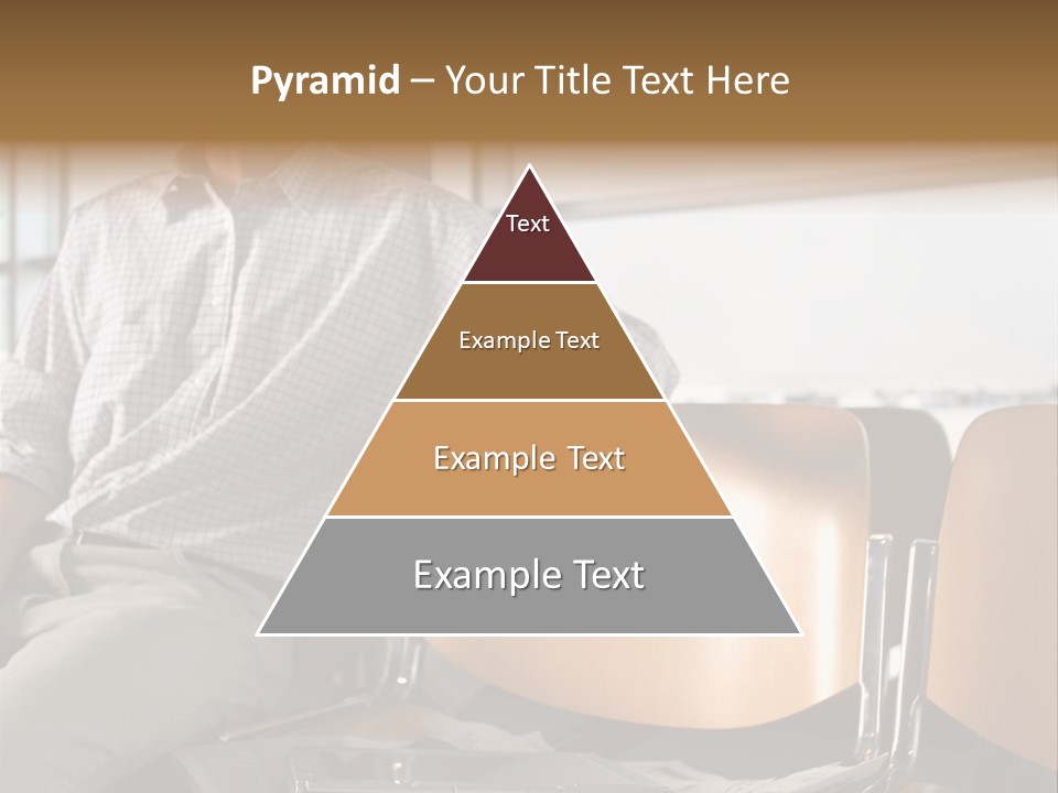 Man In Departure Lounge PowerPoint Template