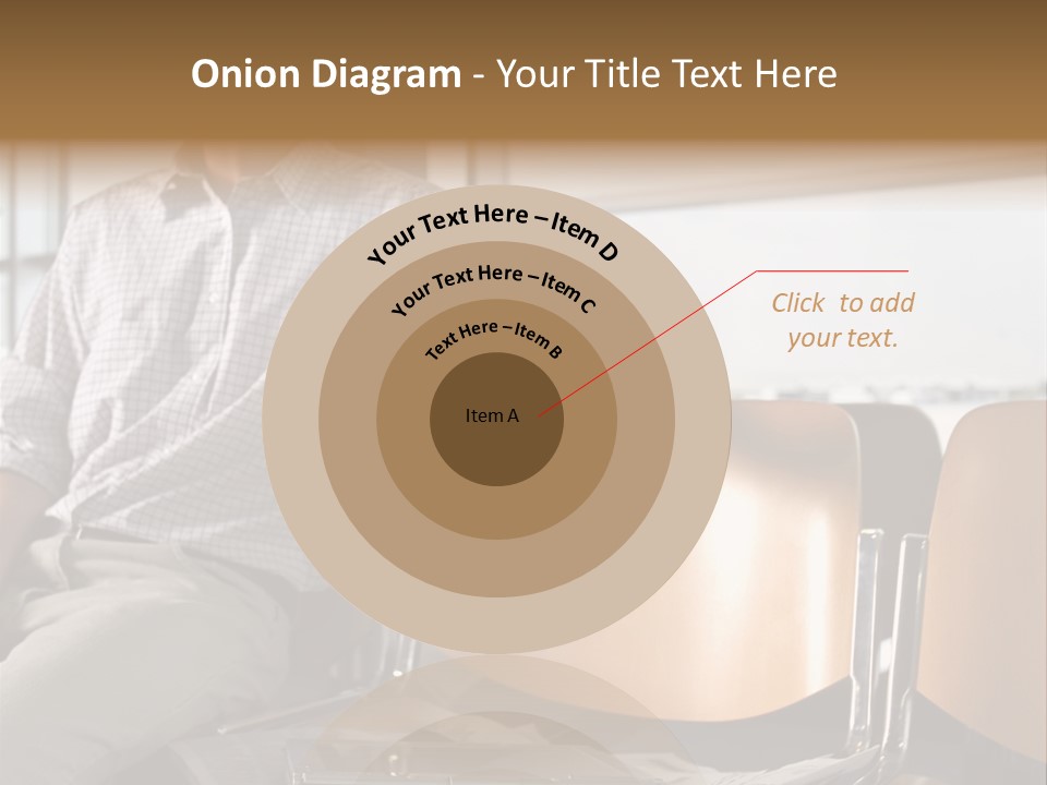 Man In Departure Lounge PowerPoint Template
