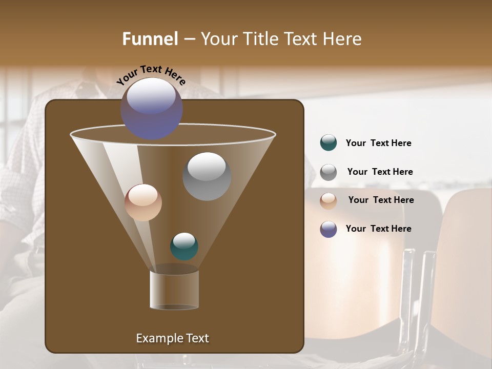 Man In Departure Lounge PowerPoint Template