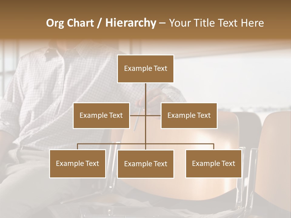 Man In Departure Lounge PowerPoint Template