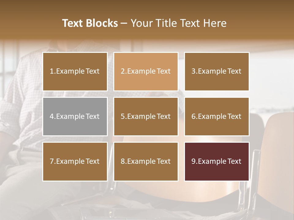 Man In Departure Lounge PowerPoint Template