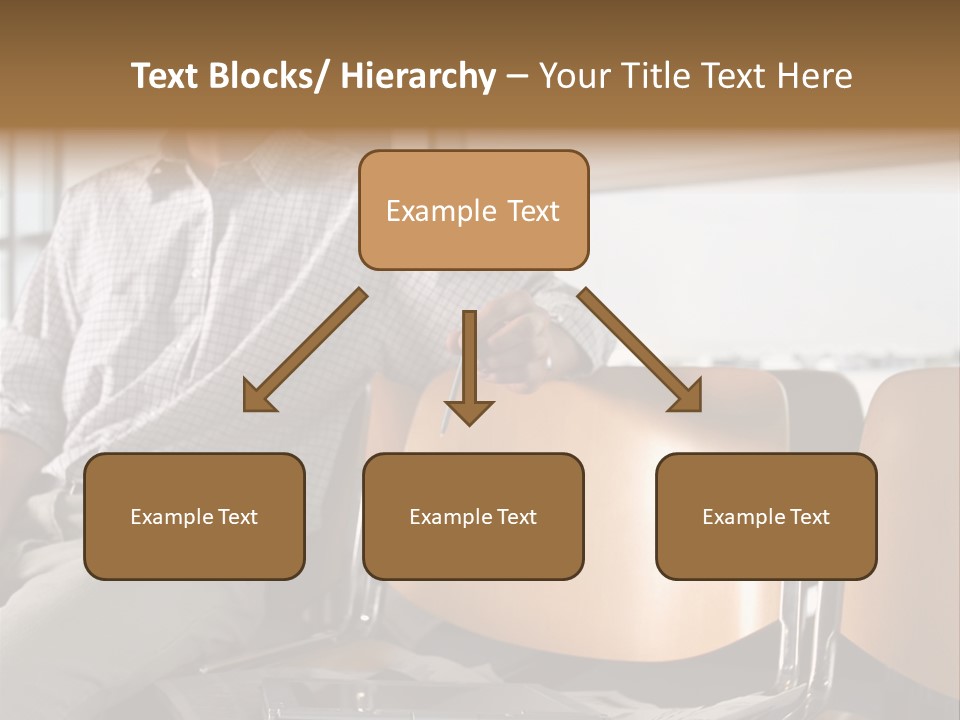 Man In Departure Lounge PowerPoint Template