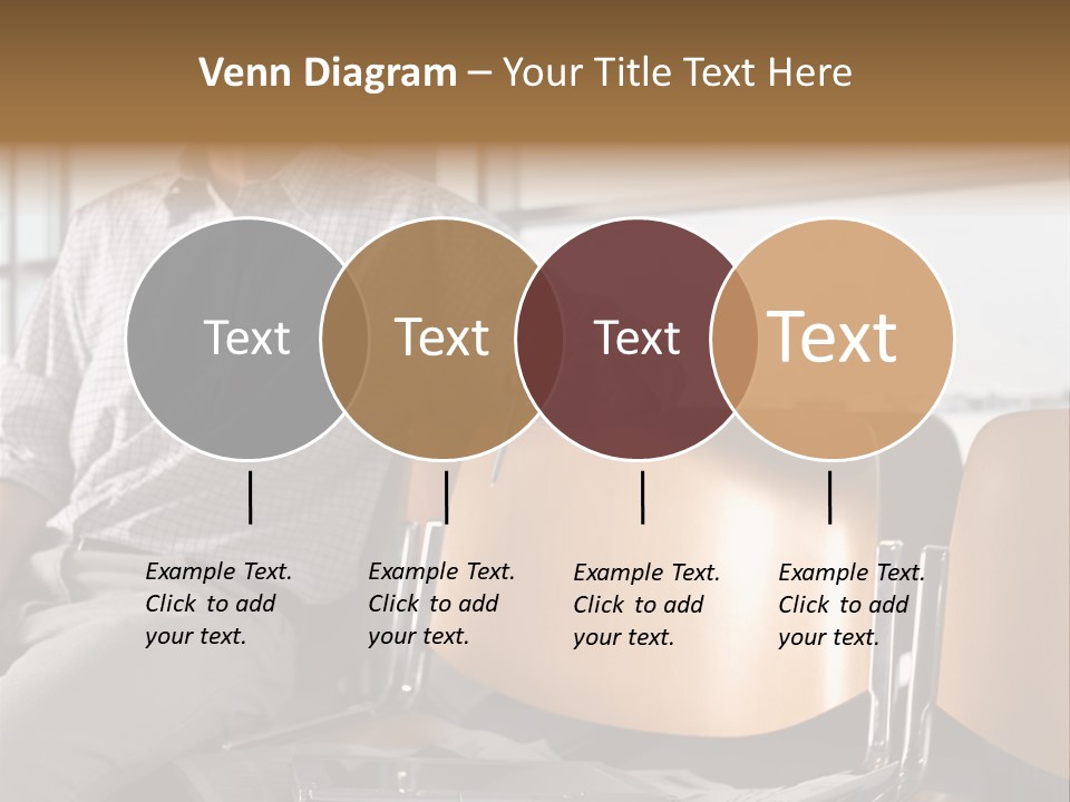 Man In Departure Lounge PowerPoint Template