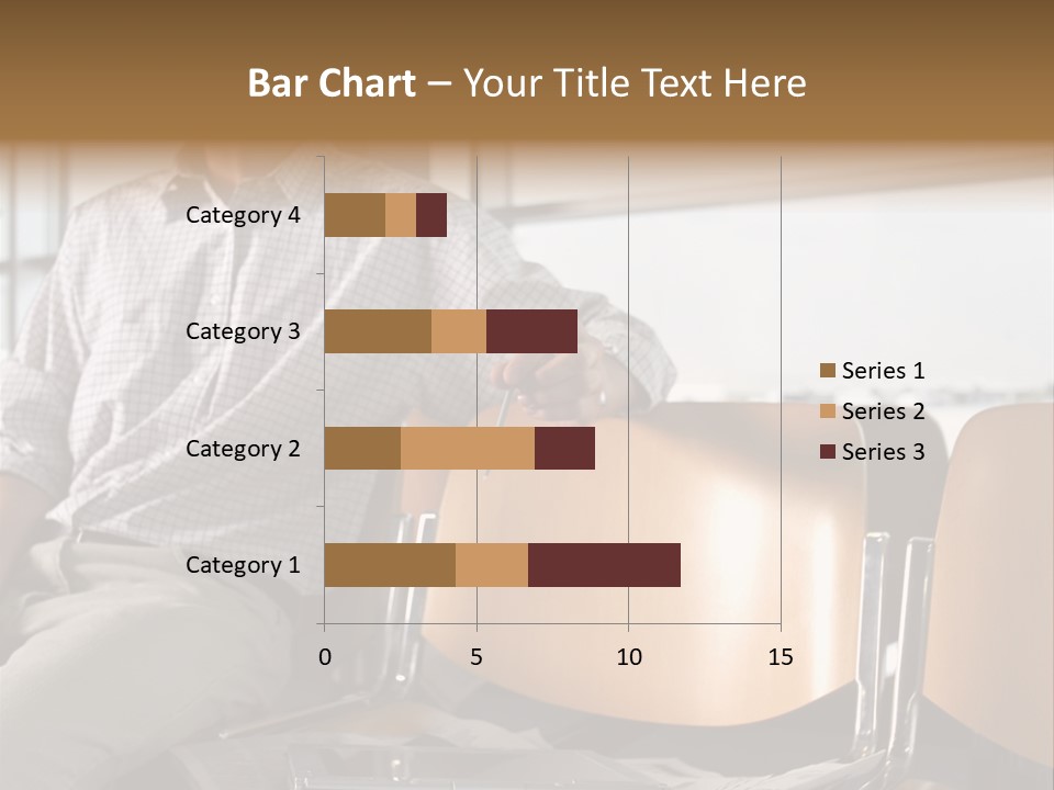 Man In Departure Lounge PowerPoint Template