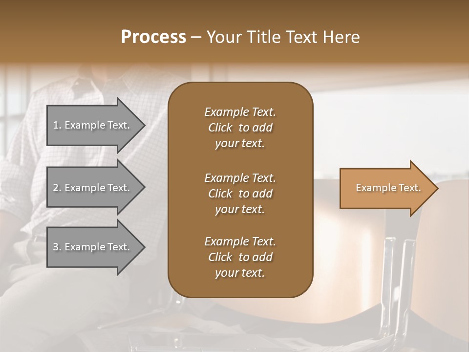 Man In Departure Lounge PowerPoint Template
