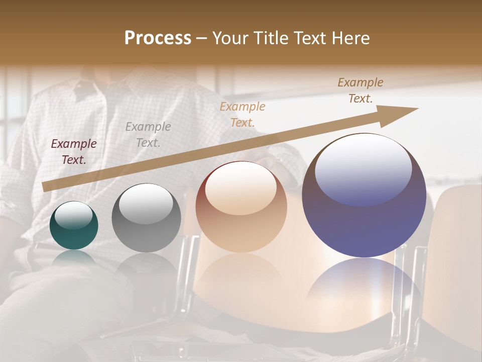Man In Departure Lounge PowerPoint Template