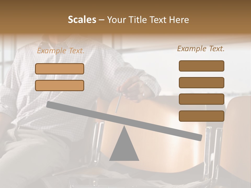 Man In Departure Lounge PowerPoint Template