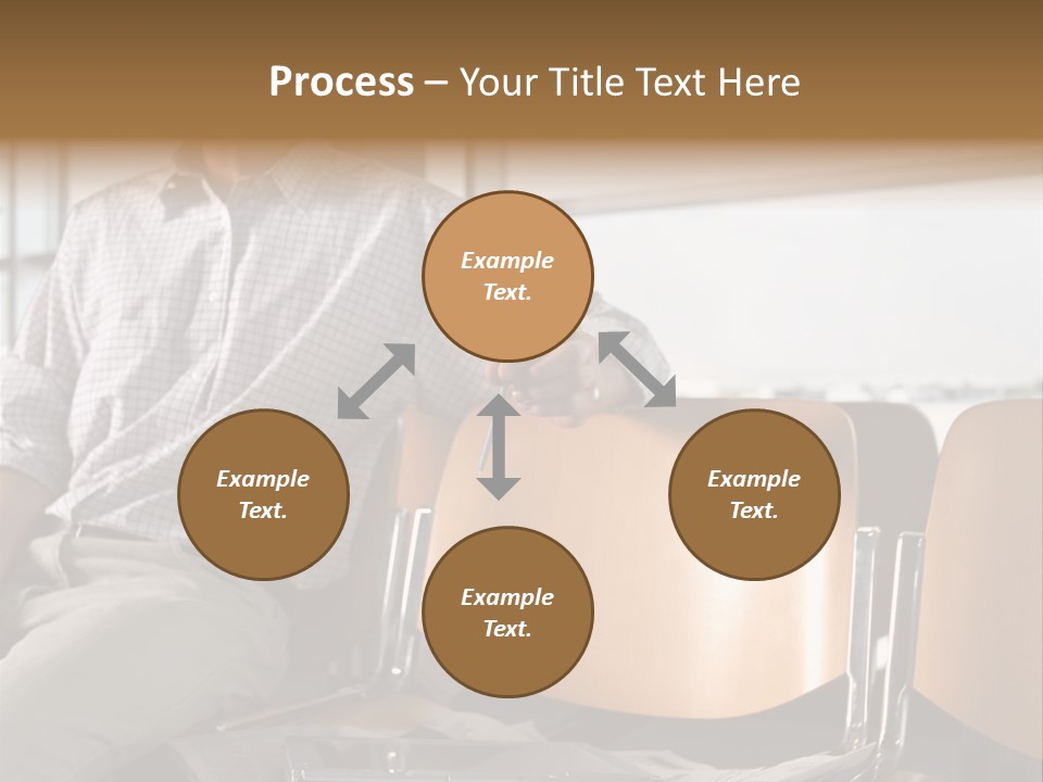 Man In Departure Lounge PowerPoint Template