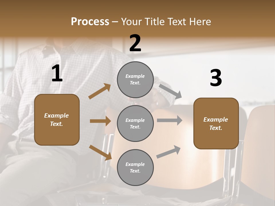 Man In Departure Lounge PowerPoint Template