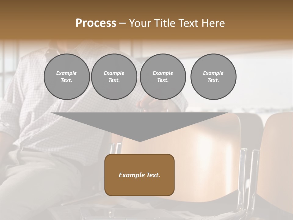 Man In Departure Lounge PowerPoint Template
