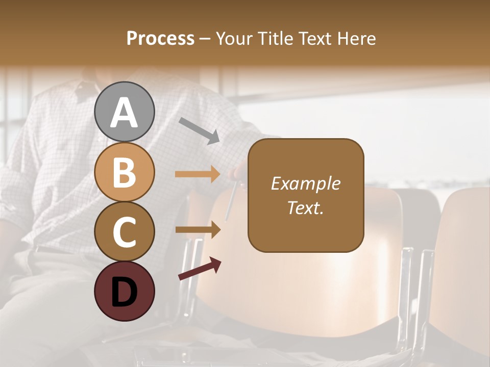 Man In Departure Lounge PowerPoint Template