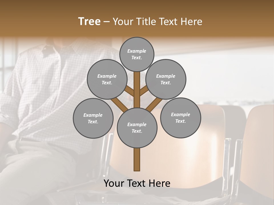 Man In Departure Lounge PowerPoint Template