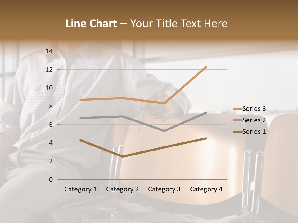 Man In Departure Lounge PowerPoint Template