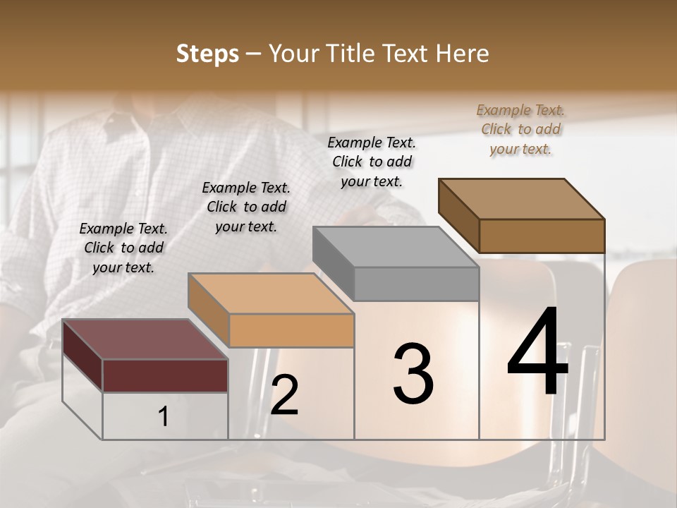 Man In Departure Lounge PowerPoint Template