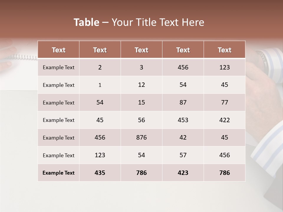 Embraced Embrace Sizes PowerPoint Template