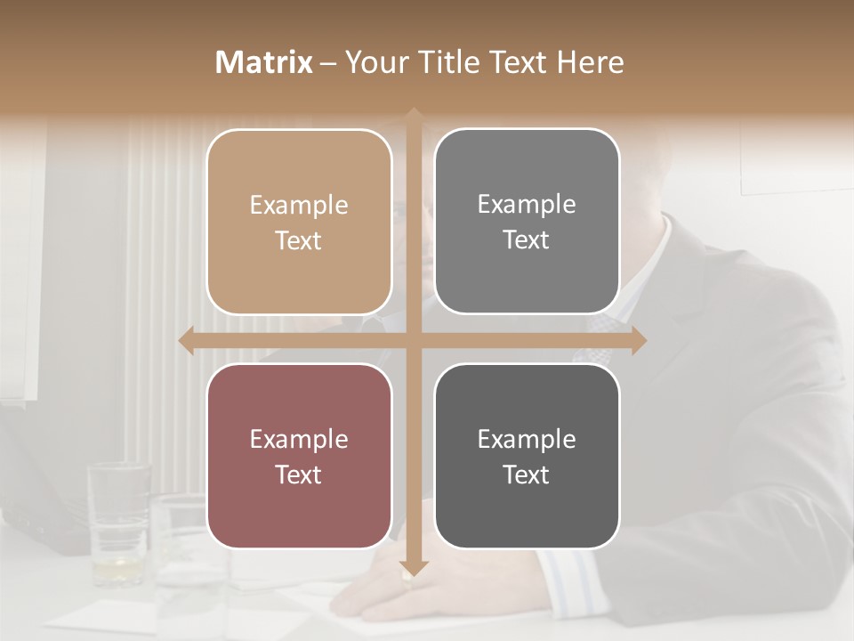 Businessmen Solve Dispute PowerPoint Template