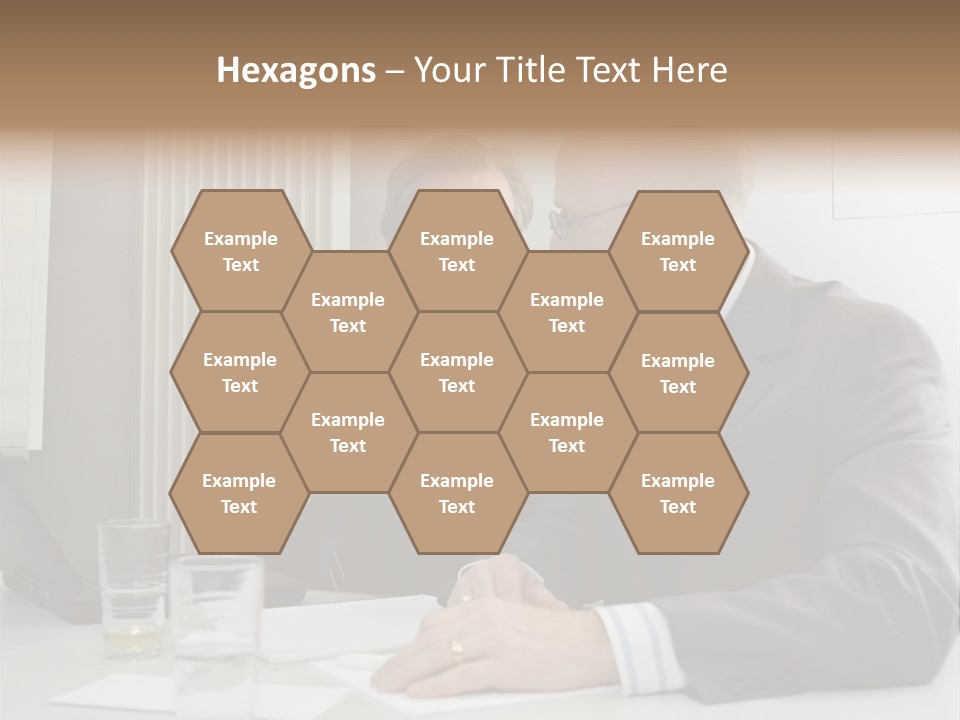 Businessmen Solve Dispute PowerPoint Template