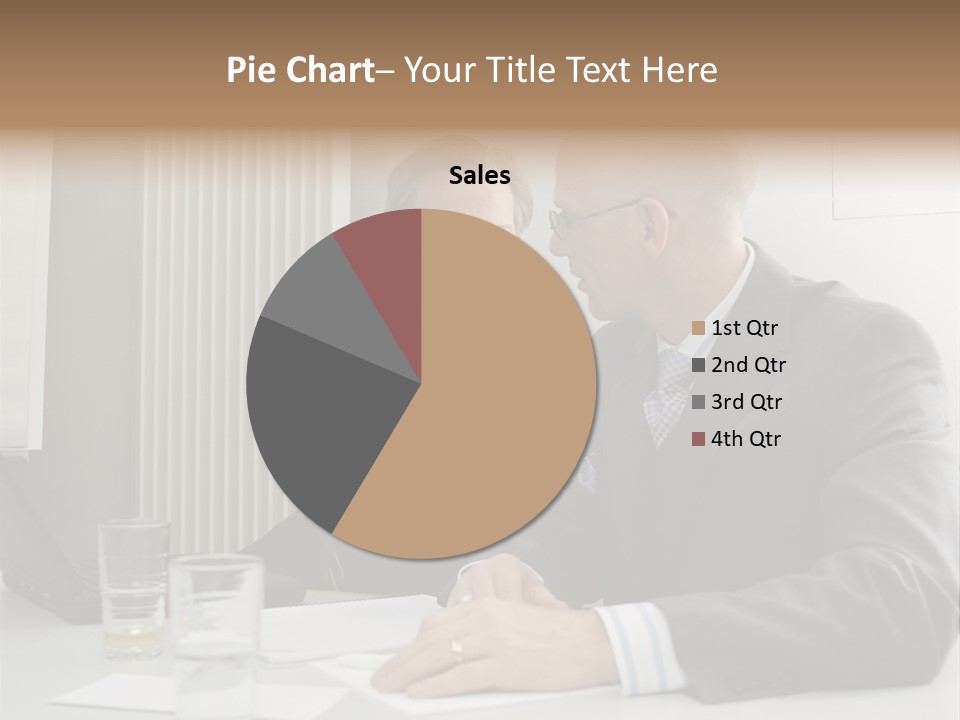 Businessmen Solve Dispute PowerPoint Template